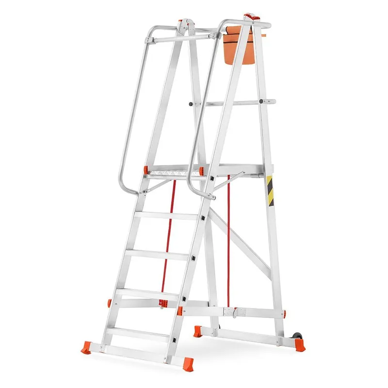 Speciální Cena Higher hliníkový skladový žebřík 5 stupňů 81PRO S-8104 - akce