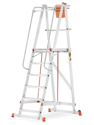 Cenově Výhodný Higher hliníkový skladový žebřík 6 stupňů 81PRO S-8105