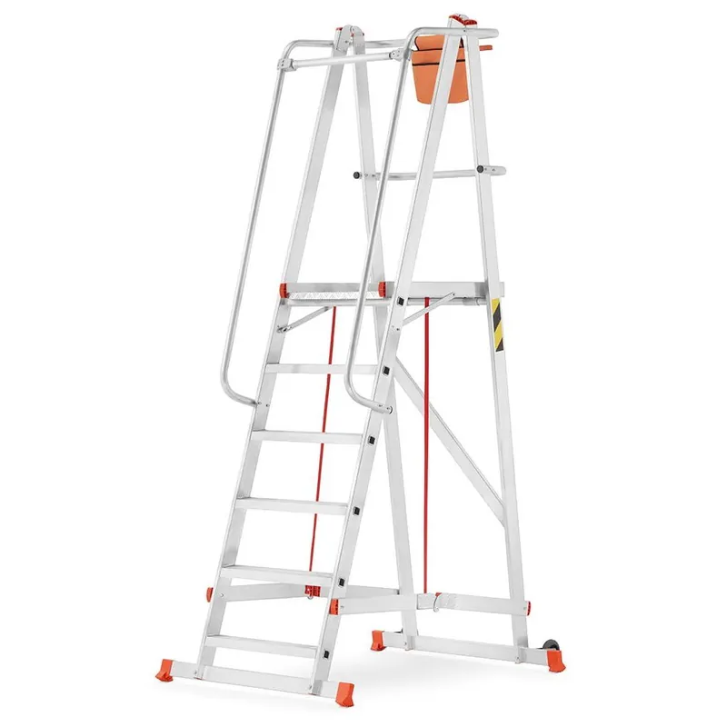 Cenově Výhodný Higher hliníkový skladový žebřík 6 stupňů 81PRO S-8105