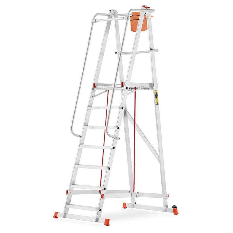 Higher hliníkový skladový žebřík 7 stupňů 81PRO S-8106 Přímo Od Výrobce