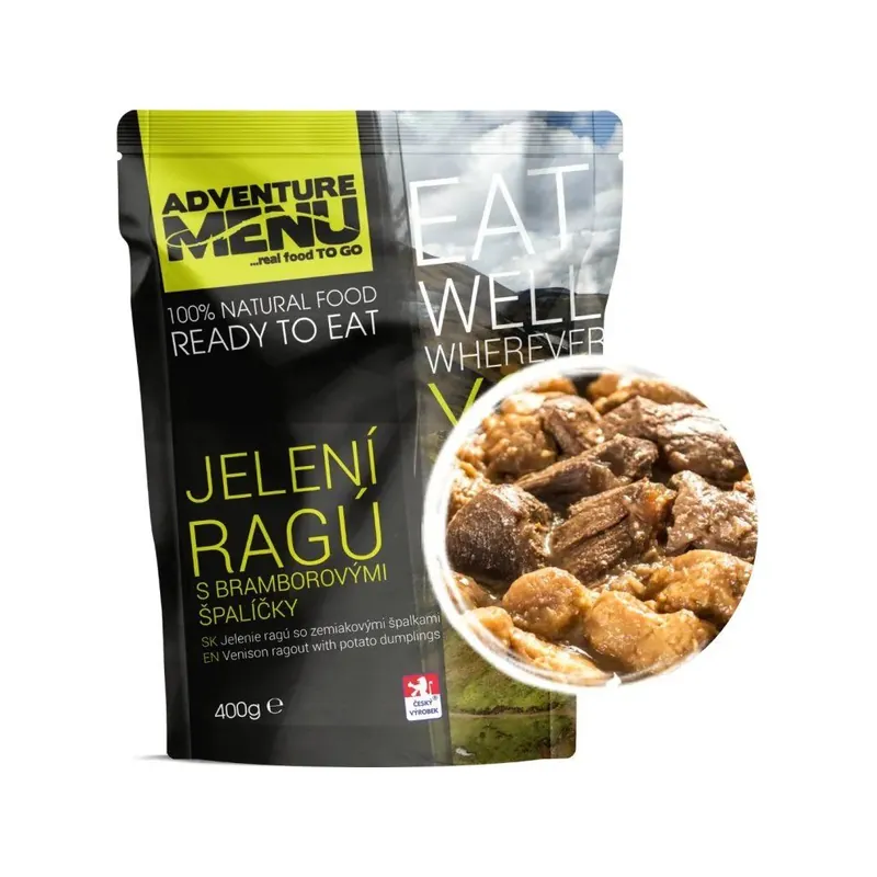 Adventure Menu jelení ragú s bramborovými špalíčky 400g Nová Kolekce