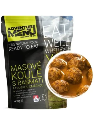 Adventure Menu masové koule s basmati a rajskou omáčkou 400g Ihned K Objednání