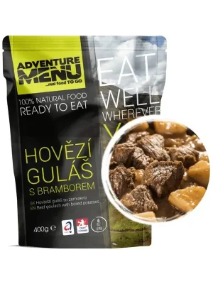 Adventure Menu hovězí guláš s bramborem 400g Akční Nabídka